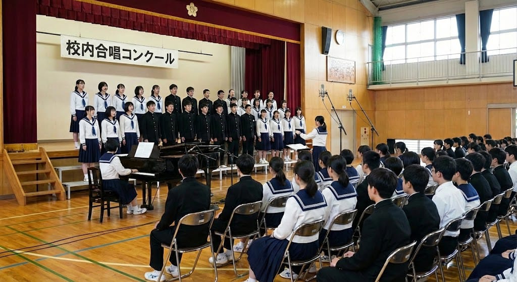 合唱コンクールの出張録音